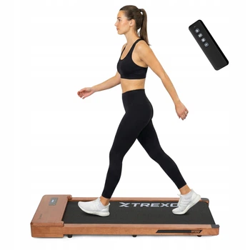 Дерев'яна бігова доріжка XTREXO Walking Pad W100+ З ПУЛЬТОМ 12 ПРОГРАМ 1-6 КМ/ГОД.