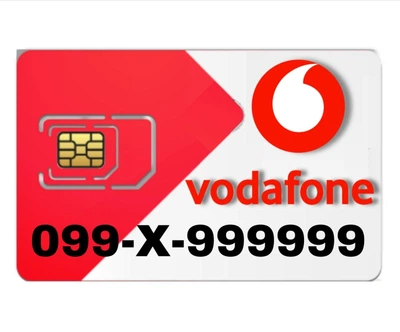 Золотой мобильный номер Vodafone 099-X-999999