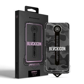 Защитное стекло c аппликатором ArmorStandart Black Icon Supreme EZ для Samsung S24 / S25 (ARM91244)