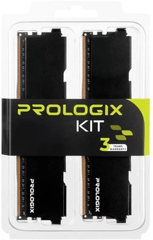 Оперативная память Prologix DDR4-3600 32768 MB PC4-28800 (Kit of 2x16384) Black (PRO32GB3600B4K)