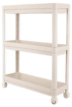 Етажерка VIOLET HOUSE 6015 Long Shelf 3 пол. WHITE 54*18*67 см