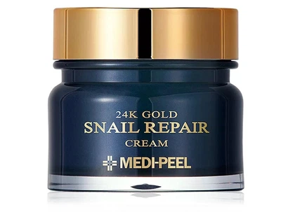 Крем Medi-Peel 24k Gold Snail Repair Cream с коллоидным золотом и муцином улитки для восстановления кожи лица, 50 мл