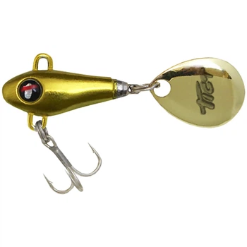 Тейл-спиннер Tict Spin Bowy 45mm 7.0g #09 Full Gold