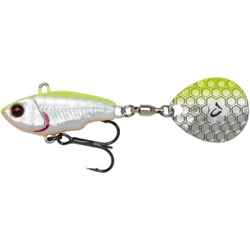 Тейл-спиннер Savage Gear Fat Tail Spin 80mm 24.0g Lemon Back Flash