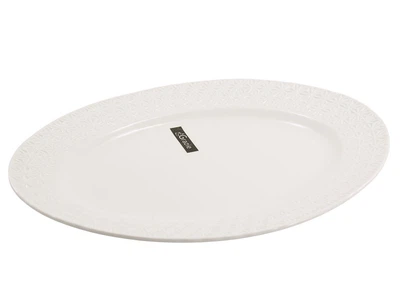 Блюдо порцелянове овальне Interos Снігова Королева 20 см біле (223121)