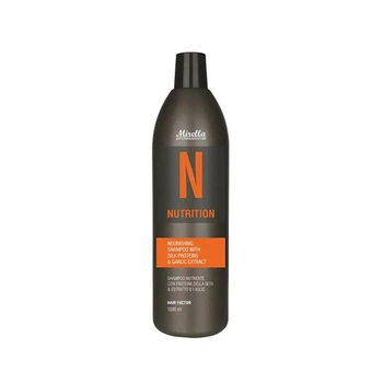 Шампунь живильний з протеїнами шовку та екстрактом часнику Mirella Professional N Nourishing Shampoo 1000 мл
