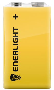 Батарейка ENERLIGHT сольова Super Power крона 6F22 FOL 1/12/288