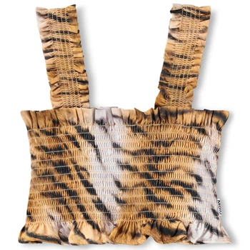 Топ Molo Rolfia All Over Tiger, цвет коричневый, размер 122/128 (2S26C402.9534)