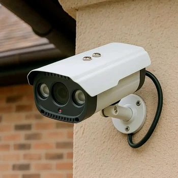 Камера видеонаблюдения IP 12W водонепроницаемая для улицы с датчиком движения модель 922 белая