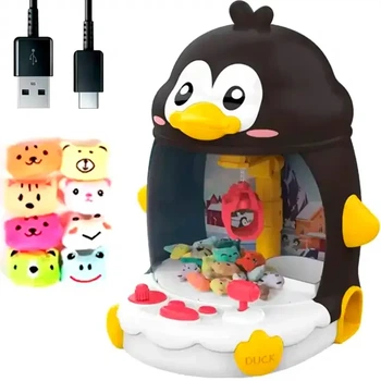 Интерактивная игрушка с механическим захватом 33х29х26 см для детей от 3 лет с USB и батарейками Пингвинёнок