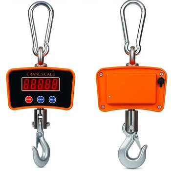 Электронные крановые весы до 1000 кг 0,1 кг на аккумуляторе BX-9026 оранжевый для промышленных условий