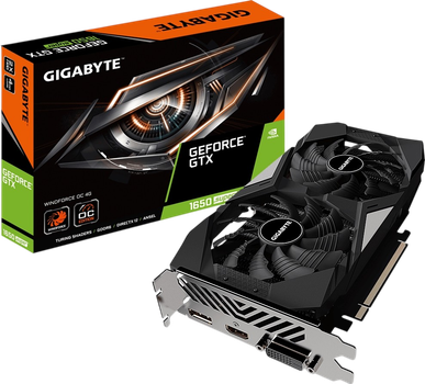 Видеокарта GeForce GTX 1650 Super 4GB Gigabyte WindForce OC (GV-N165SWF2OC-4GD) Б/У