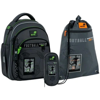 Набор школьный Kite SET K26-763S-3 Goal рюкзак + пенал + сумка для обуви (996081)