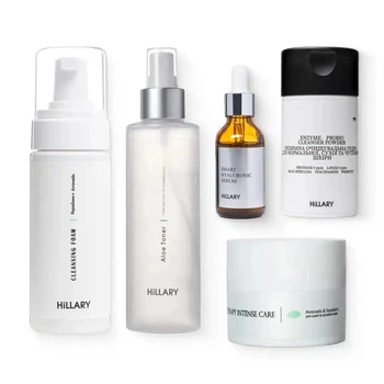 Набор Hillary for Dry & Sensitive Skin для нежного очищения и питания сухой и чувствительной кожи