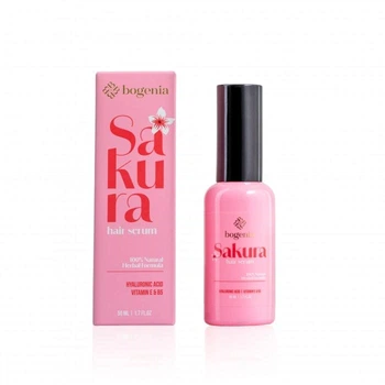 Сыворотка для волос Bogenia Sakura Hair Serum для увлажнения и блеска 50 мл