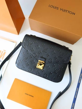 Сумка жіноча Louis Vuitton Pochette Metis black чорна Луі Вітон (107)