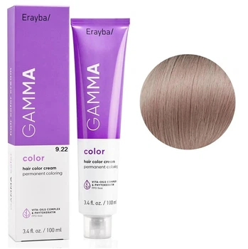 Перманентна фарба для волосся Erayba Gamma Color Cream 9/22 Інтенсивний дуже світлий коричневий блонд 100 мл