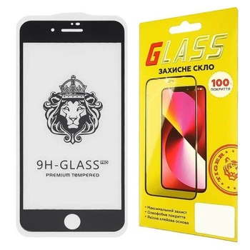 Защитное стекло Apple iPhone 7 Plus/8 Plus Full Glue Lion черное 0.3 мм 2.5D