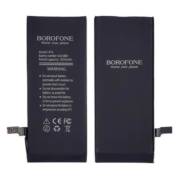 Аккумулятор Borofone для Apple iPhone 6 Черный Li-Pol 3.82V 1810mAh