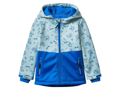 Куртка Softshell (софтшел) водоотталкивающая и ветрозащитная для мальчика Lupilu BIONIC-FINISH® ECO 479948 110-116 см (4-6 years) Голубой