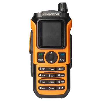 Рація Baofeng UV-21M (5W, VHF/UHF, 136-174 MHz/400-520 MHz, до 5 км, 999 каналів, АКБ, USB-C), помаранчева