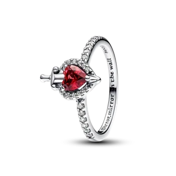Серебряное кольцо Pandora «Злая королева» Серебряное кольцо Пандора Королева Сердце Меч Disney Дисней Паве 193422C01 16 мм 17.8 мм
