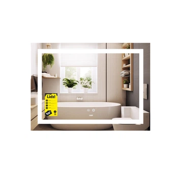 Зеркало Lidz Kubis (KU1) 700х500 с LED-подсветкой Touch, с антизапотеванием, с диммером, рег. яркости LD78LF90448485