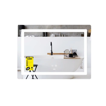 Зеркало Lidz Kubis (KU2) 700х500 с LED-подсветкой Touch, с антизапотеванием, с диммером, рег. яркости LD78LF90448486