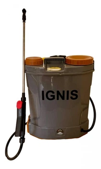 Акумуляторний обприскувач IGNIS 12 літрів GF-12D-23Z 12 л (акум. 2,1 кг, 4 форсунки, сірий) (ІГНІС)
