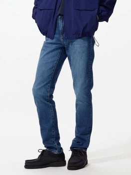 Джинсы Regular Fit мужские Uniqlo 527605592 W35L34 Синие (1159969685)
