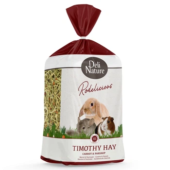 Сіно для гризунів Deli Nature Rodelicious Timothy Hay Carrot & Parsnip тимофіївки з морквою та пастернаком 600 г 21358