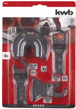 Zestaw akcesoriów i brzeszczotów do multitoola Einhell KWB 4 szt (49708800) (4009317088004)