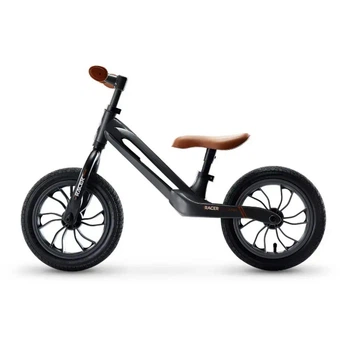 Біговел дитячий Qplay RACER з надувними колесами,black brown