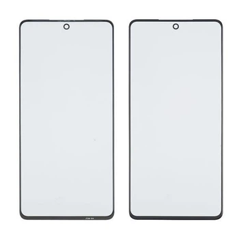 Стекло тачскрина Samsung M525 Galaxy M52 чёрное закалённое с OCA плёнкой