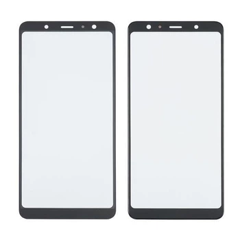 Стекло тачскрина Samsung A750 Galaxy A7 (2018) черное закалённое с OCA плёнкой