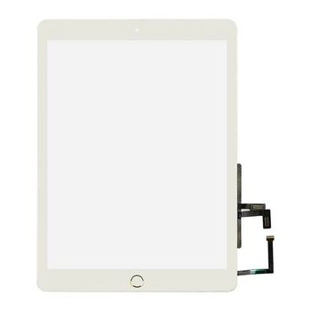 Тачскрін XL Apple iPad 9.7 (2017) біле скло з кнопкою Home (A1822/A1823)