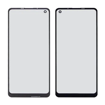 Стекло тачскрина Samsung A215 Galaxy A21 черное закалённое с OCA плёнкой