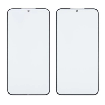 Стекло тачскрина Samsung S906 Galaxy S22 Plus чёрное с OCA плёнкой закалённое