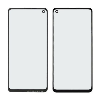 Стекло тачскрина Samsung A217 Galaxy A21S черное с олеофобным покрытием закалённое