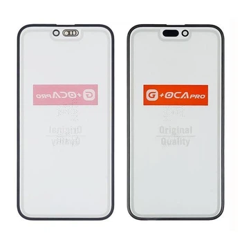 Стекло тачскрина Apple iPhone 15 Plus Чёрное OCA пленка (G+OCA Pro)