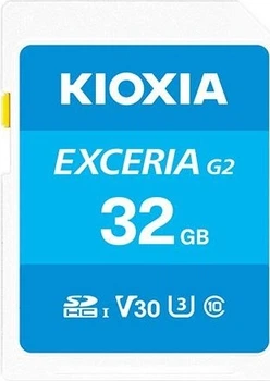 Карта пам'яті Kioxia EXCERIA G2 SDHC 32GB Class 10 UHS-I U1 V10 (LNEX2L032GG4)