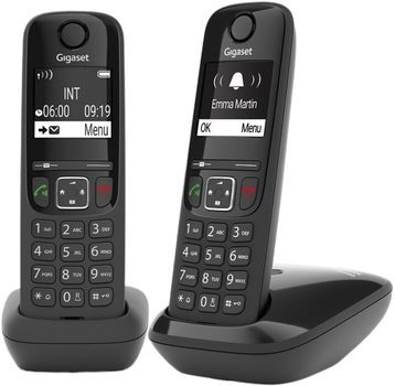 Telefon stacjonarny Gigaset AS690 Duo Black (L36852-H2816-D201)