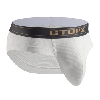 Мужские трусы с увеличенным гульфиком Gtopx Man GT111 M Белый
