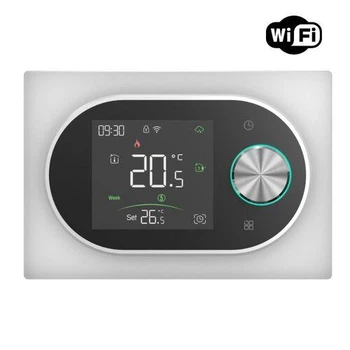Терморегулятор Wi-Fi для теплої підлоги IN-THERM PWT 900 білий, сенсорний з колесом керування