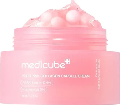 Капсульный крем с коллагеном и полинуклеотидами Medicube PDRN Pink Collagen Capsule Cream 55 g.