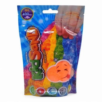 Кинетический песок "KidSand" оранжевый, в пакете, 400 г