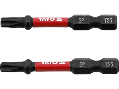 Биты ударные YATO TORX T25 x 50 мм HEX 1/4" 2 шт YT-78054