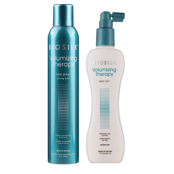 Набор для объема волос BioSilk Volumizing Therapy Спрей для корней 207 мл + Лак 296 мл