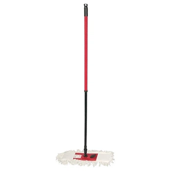 Швабра для мытья пола "Мой Дом" моп из хлопка 45х15 см ручка 80-130 см (AH07262)