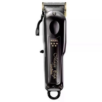 Професійна машинка для стрижки волосся Wahl Magic Clip Cordless Black 3026434 з лезом із легованої сталі, роторним мотором 6500 об/хв, 8 преміум-насадками та автономністю 90 хв чорна
